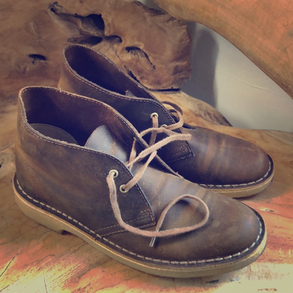 Clarks  Beeswax Leather Desert Boots